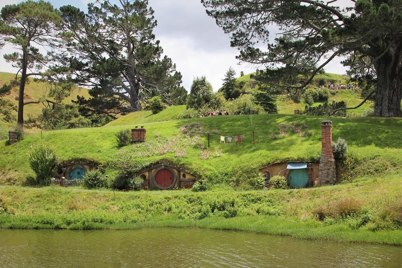 Hobbit Hole in a lush green environment